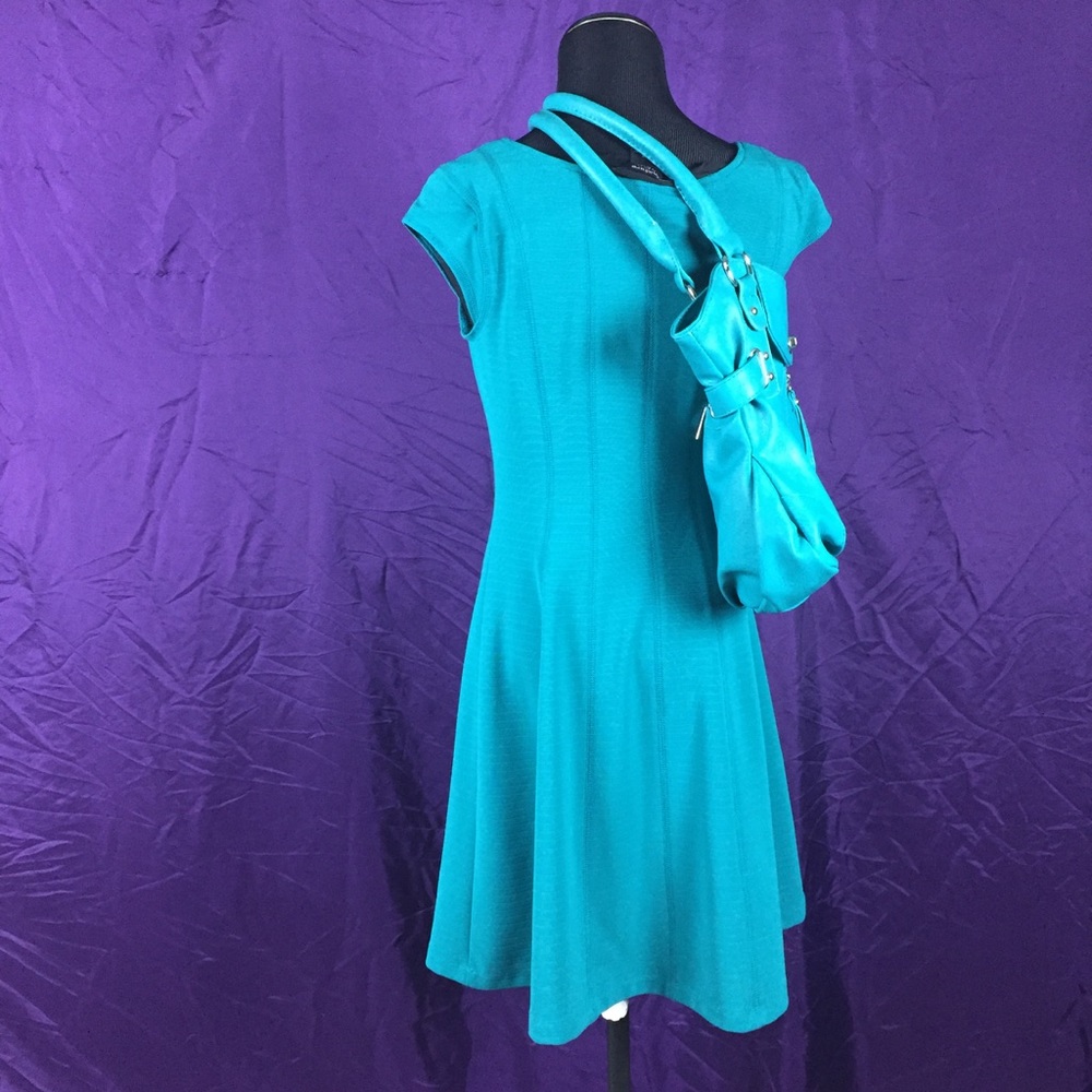 Turquoise Mini Dress - Picture 2 of 4